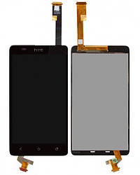 Дисплей для HTC Desire 400 Dual Sim, One SU T528w, модуль у зборі (екран і сенсор), чорний, оригінал