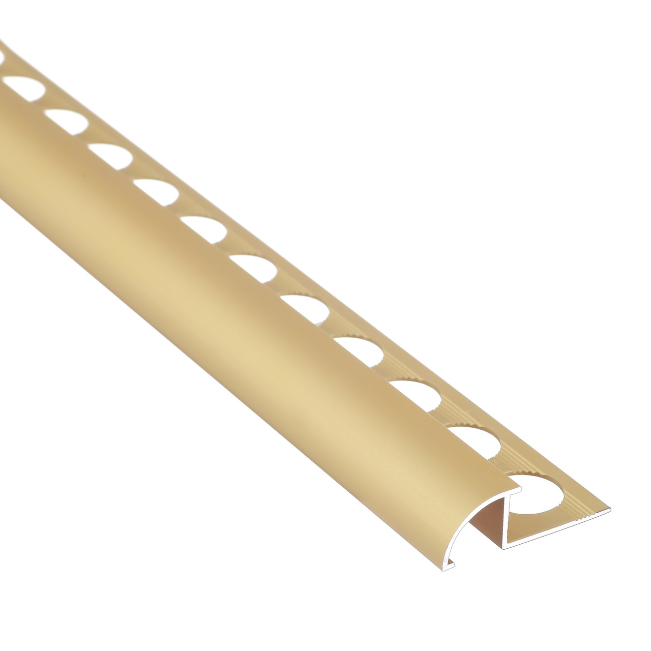 Алюминиевый профиль для плитки наезжающий Braz Line 11х32х2700 мм золото 540120 (уп - 10 шт) - фото 1 - id-p1006410409