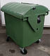 Пластиковий контейнер для сміття 1,1 м3. зі сферичною кришкою, фото 6