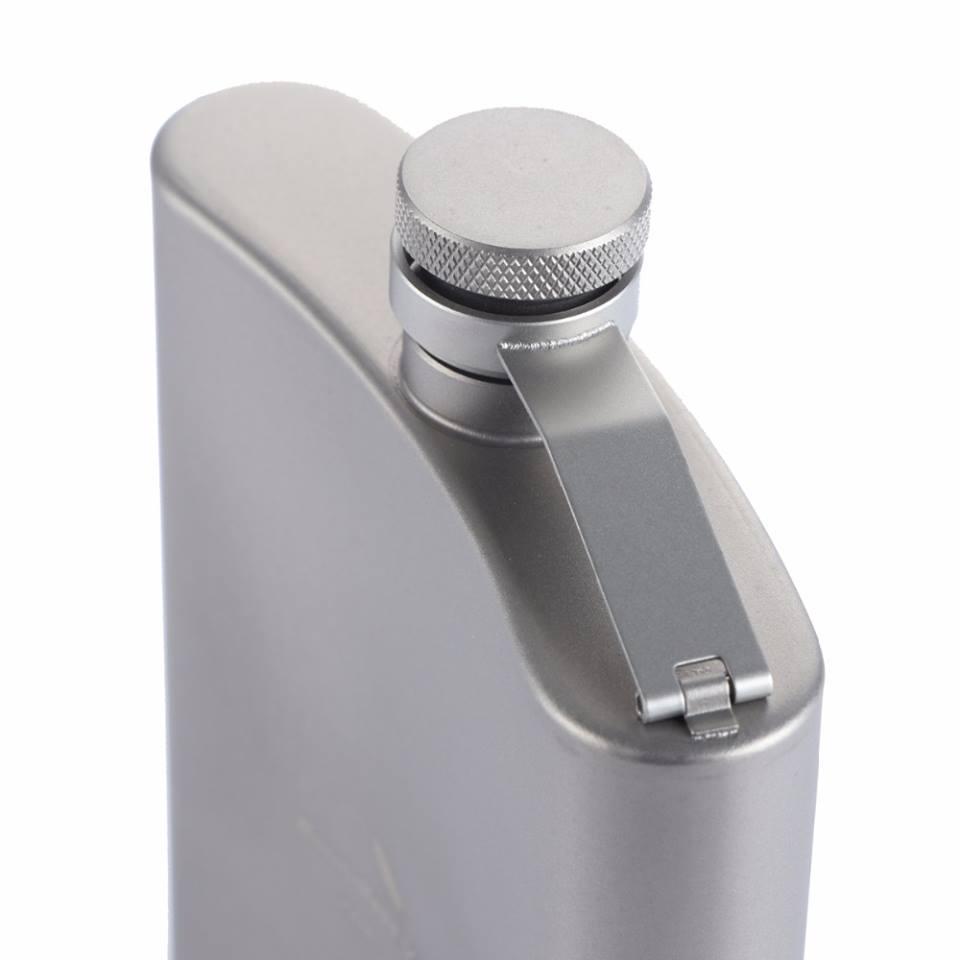 Титановая фляга Boundless Voyage Ti1504B 200 мл. для алкогольных ...