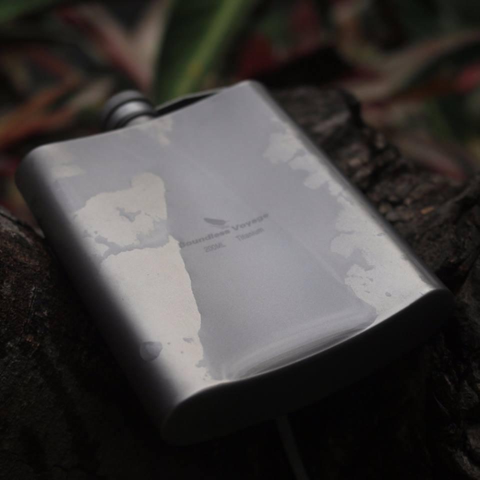 Титановая фляга Boundless Voyage Ti1504B 200 мл. для алкогольных ...