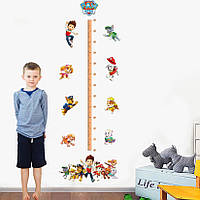 3D інтер'єрні вінілові наклейки на стіни Зростомір Дитячий Щенячий Патруль 70-50 см у дитячу. Декор, Обои