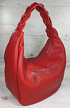 611 Натуральна шкіра Об'ємна сумка жіноча чорна Шкіряна сумка-мішок Чорна шкіряна сумка на плече хобо, фото 3