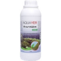 AQUAYER АльгоШок средство против зеленых нитчатых водорослей и цветения воды, 1л