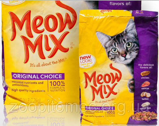 Корм для кішок Meow Mix (Мяу Мікс) Cat Original Курка, індичка, лосось,океанічна риба 10,89 кг