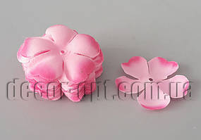 Прес заготівки рожево-малиновий квіточок 5,0 см/10 г/≈50 шт.