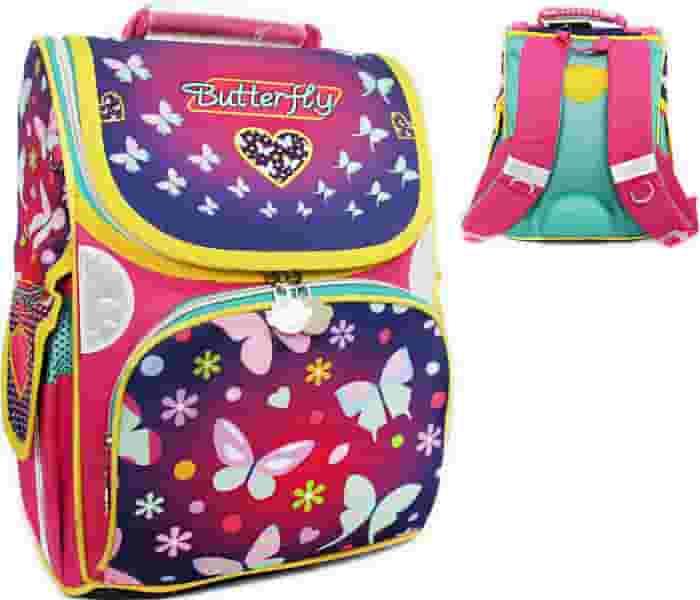 Ранець каркасний шкільний ортопедичний Rainbow * Butterfly* 8-504 ж