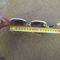Сонцезахисні окуляри жіночі з білим обідком, sun glasses, фото 3