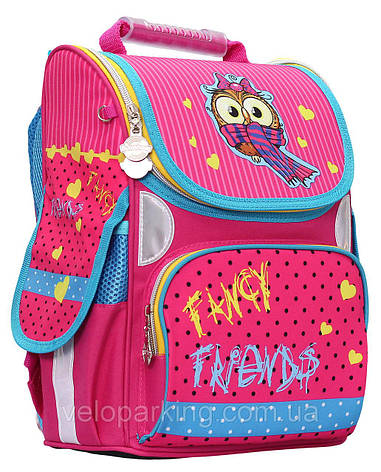 Ранець каркасний шкільний ортопедичний Rainbow *Owl* 8-507 ж, фото 1