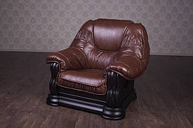 М'яке крісло в класичному стилі з натурального дерева "Грізлі", фабрика меблів "Кур'єр"