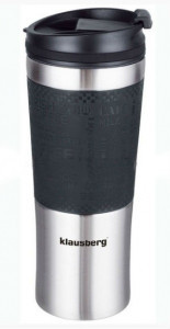Термокружка Klausberg KB-7150 480мл Сріблясто-Чорна