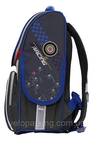 Ранець каркасний шкільний ортопедичний Rainbow *Racingl* 8-515 ж, фото 2