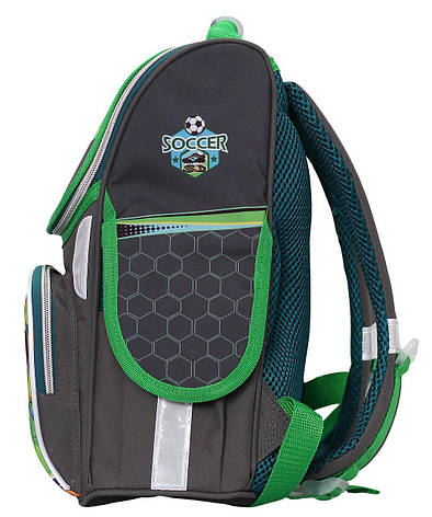 Ранець каркасний шкільний ортопедичний Rainbow *Soccer* 8-517 ж, фото 2
