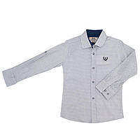 Рубашка для мальчиков A-yugi 122 серый 980475