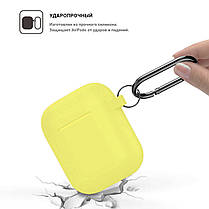 Чехол кейс Alitek для Apple AirPods Silicone Case Yellow, фото 3
