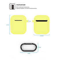 Чехол кейс Alitek для Apple AirPods Silicone Case Yellow, фото 2