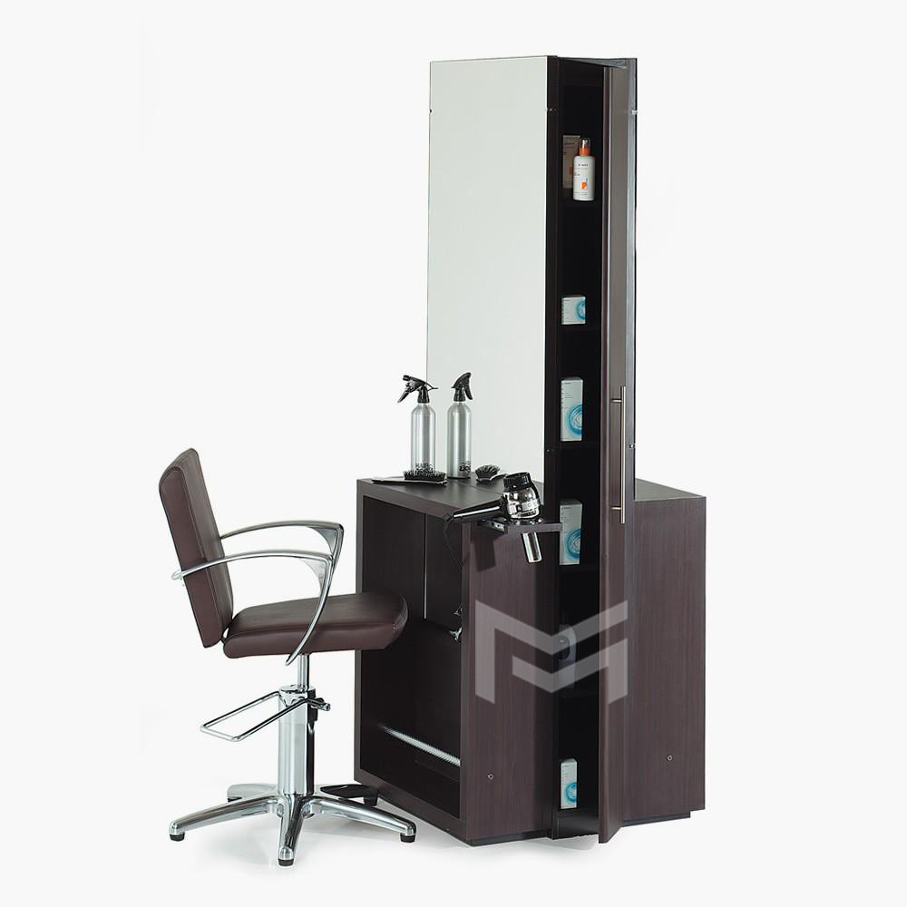 Місце перукаря М412 для двох майстрів ДСП Венге (Markson TM), фото 1