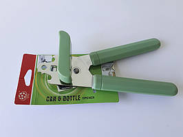 Консервовідкривач металевий із пластмасовою чорною ручкою 18 см.