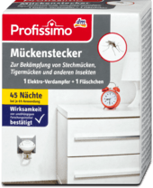 Profissimo Mückenstecker 1 Elektro-Verdampfer + 1 Fläschen Електричний випарник від комарів + запаска