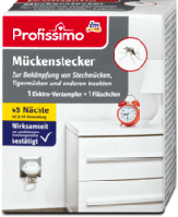 Profissimo Mückenstecker 1 Elektro-Verdampfer + 1 Fläschchen Электрический испаритель от комаров + запаска