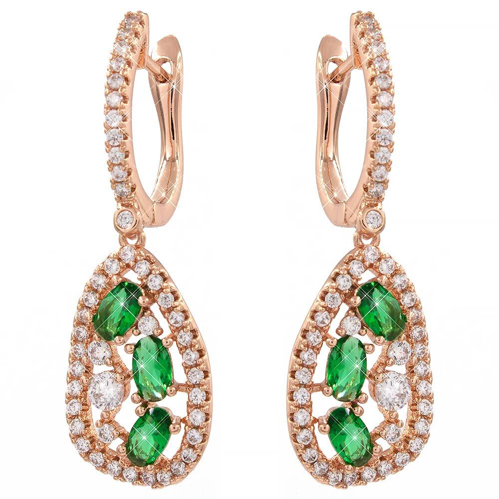 Сережки Xuping 3,6 см (Медичне золото) 824983(3)