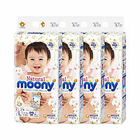 Подгузники Moony Natural L 40 шт. 9-14 кг для внутреннего рынка Японии; Количество - 4 шт.