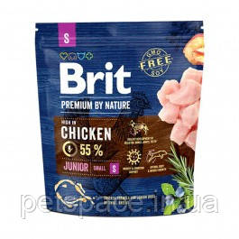 Корм для собак Brit Premium by Nature Junior S (Бріт Преміум Юніор S) 1кг.