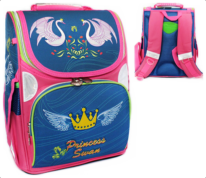Ранець каркасний шкільний ортопедичний Swan Princess* 8-505 ж