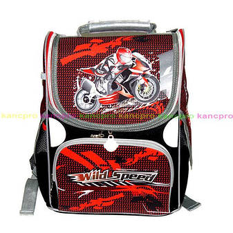 Ранець каркасний шкільний ортопедичний Rainbow *Wild speed* 8-516 ж, фото 1