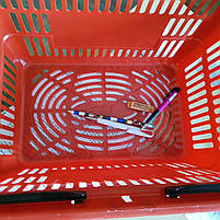 Кошик купівельний Rock 20л з посиленими пластиковими ручками червона, фото 6