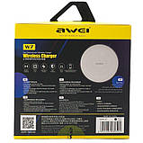 Бездротовий зарядний пристрій Awei W7 10 W W White, фото 8