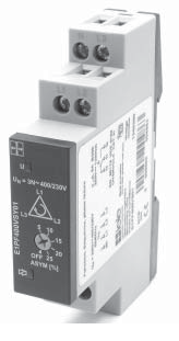 Реле контроля чередования фаз E1PF400VS01 (1 C/O , 5A , IP40, 3 фазы ...