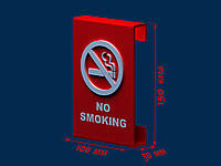 Табличка No smoking настенная