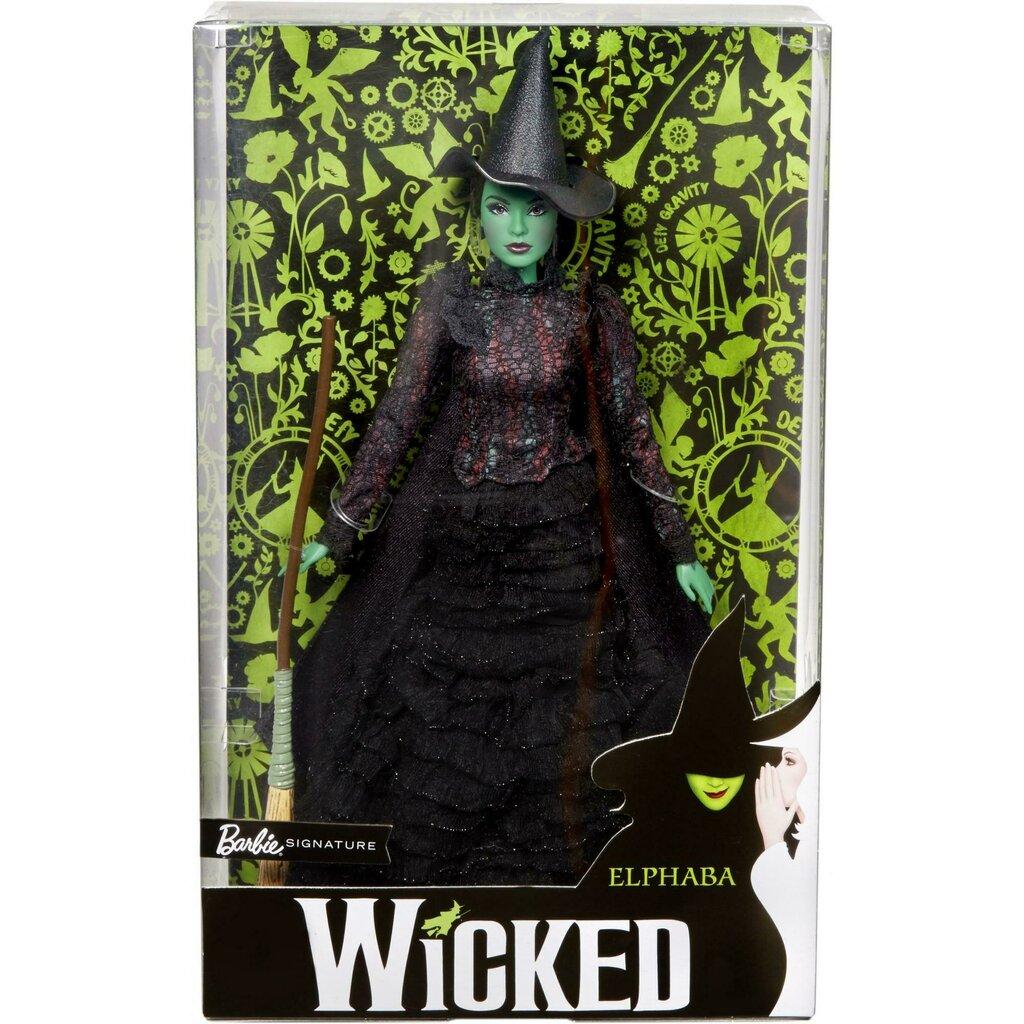 Кукла Барби ведьма Эльфаба Barbie Wicked Elphaba Doll with Hat & Broom