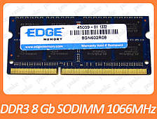 DDR3 8GB 1066 MHz (PC3-8500) SODIMM різні виробники