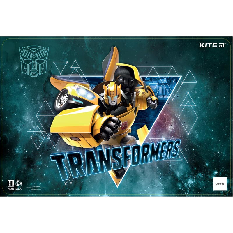 Підкладка настільна Kite пластикова 42,5х29 см Transformers (tf19-207)