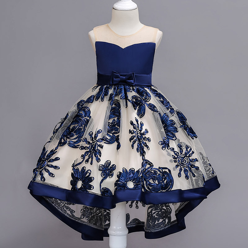 Ошатне синє плаття каскадне для дівчинки. Blue Cascade Dress2021