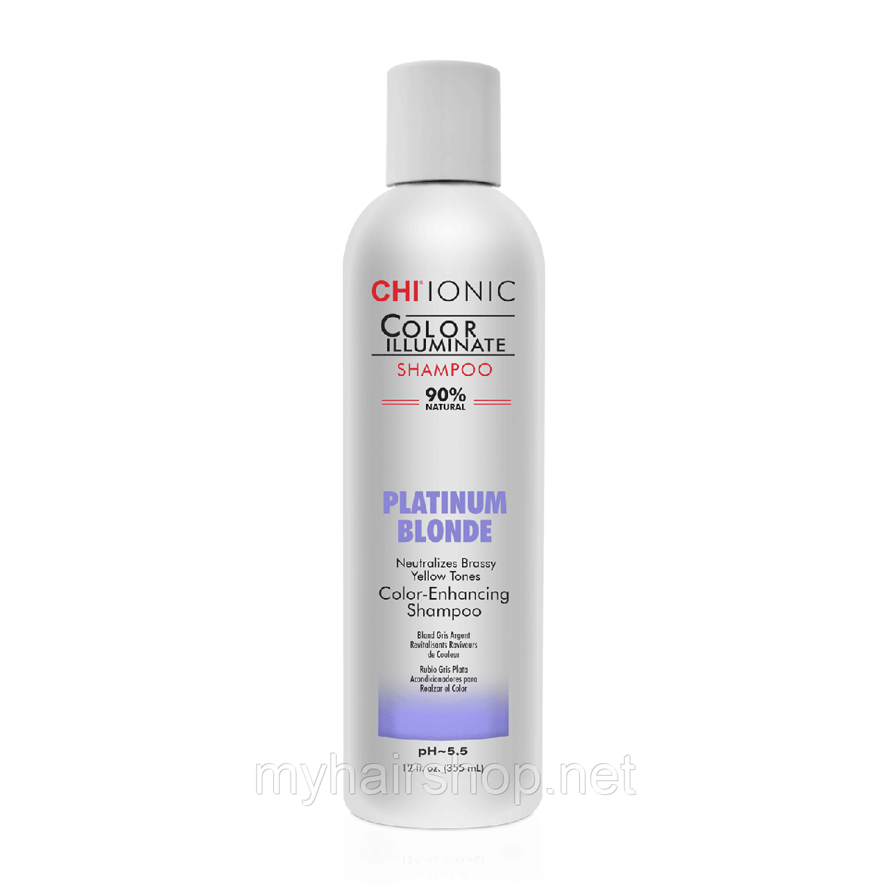 Шампунь тонувальний платиновий Блонд CHI Ionic Color Illuminate Platinum Blonde Shampoo 355 мл