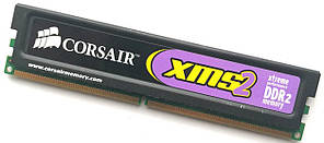 Ігрова оперативна пам'ять Corsair XMS2 DDR2 2Gb 800MHz PC2-6400U 2R8 CL5 1.9V (CM2X2048-6400C5) Б/В