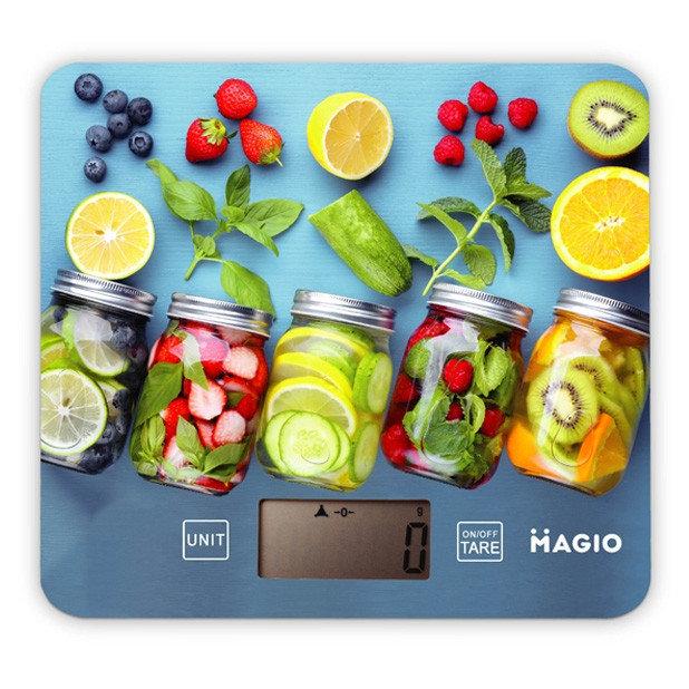 Яскраві ваги для кухні MAGIO MG-796 5 кг. точні якісні міцне скло
