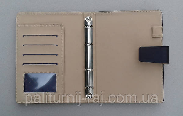 Кожаный набор : органайзер на кольцах модель Классика и обложка на паспорт