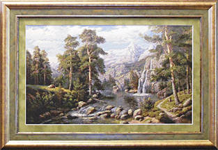 Озеро в горах 1101 Набір для вишивання хрестиком фірма Юнона