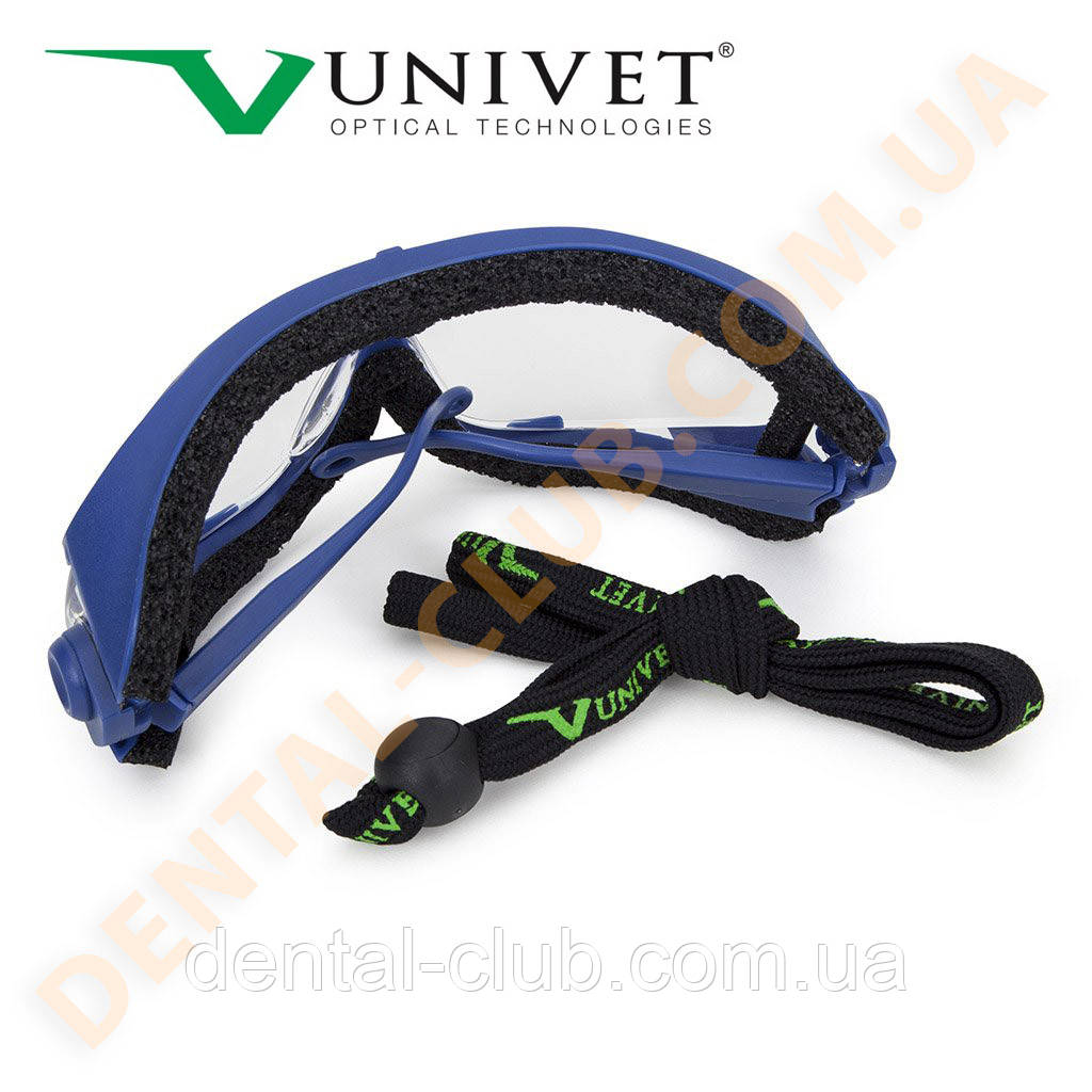 Окуляри захисні Univet 543 (Юнівет), ударостійкі/ незапітніваючі, для зубних техніків, Італія, фото 1