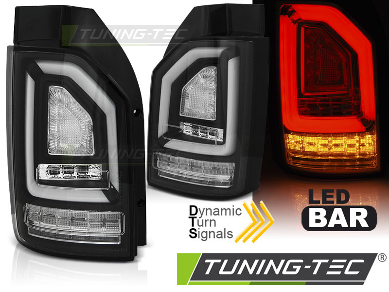 Діодні Led-ліхтарі тюнінг оптика VW T6 ляда (чорні)