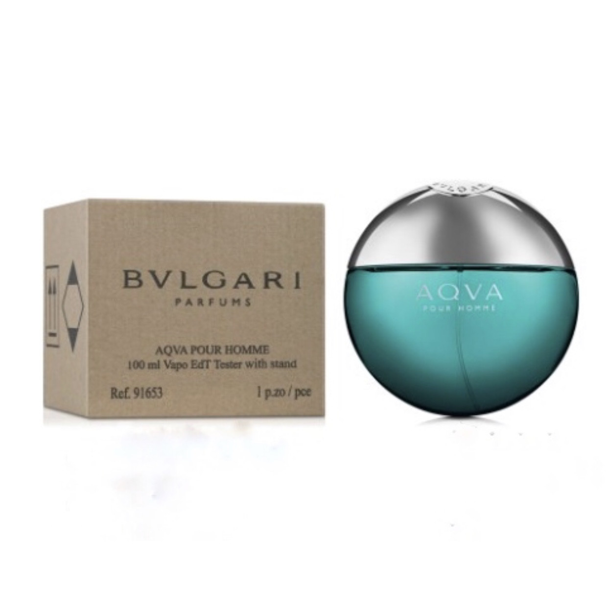 Туалетна вода для чоловіків Bvlgari Aqva Pour Homme 100ml тестер оригінал, морський цитрусовий аромат, фото 1