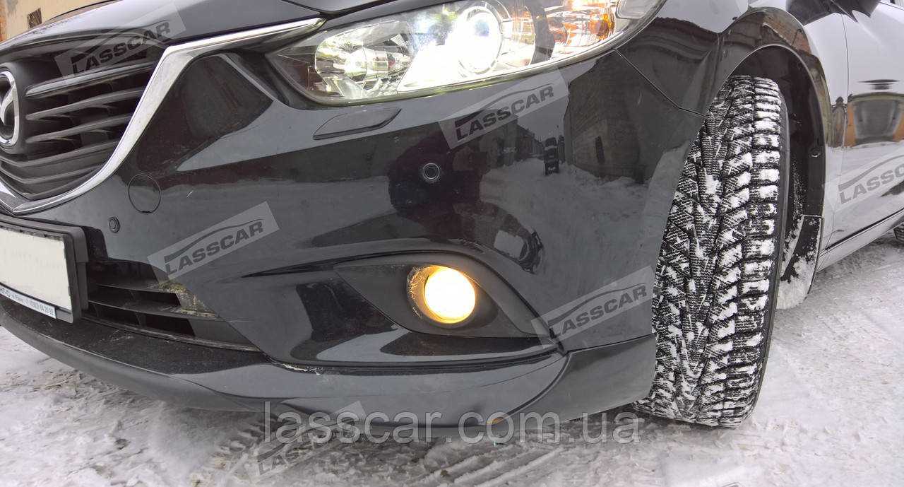 Накладки на передній бампер (Клики) LASSCAR на Mazda 6