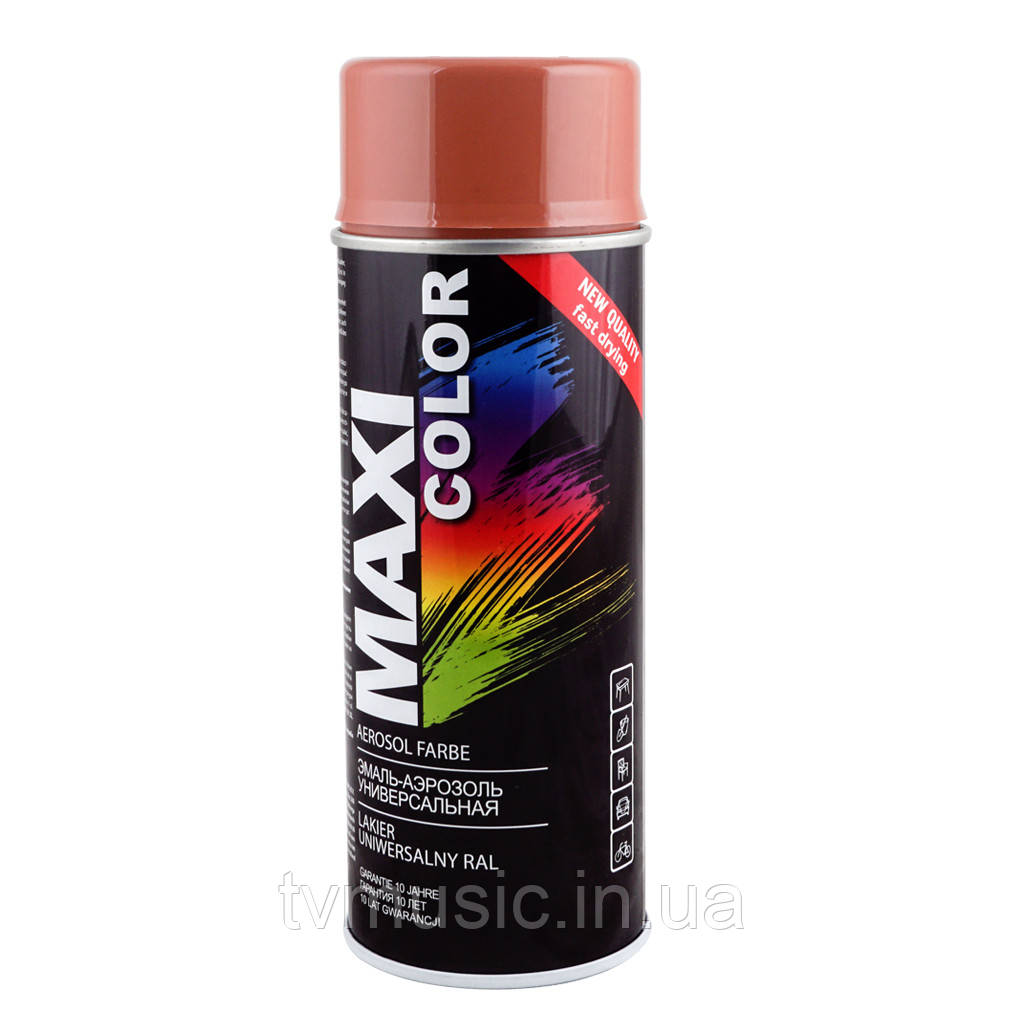Аерозольна фарба Maxi Color RAL 8024 Бежево-коричневий 400 мл