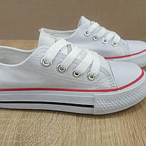 Только 27 размер Дитячі та підліткові кеди конверси AIL STAR в стилі Converse chuck teylor білі, фото 4