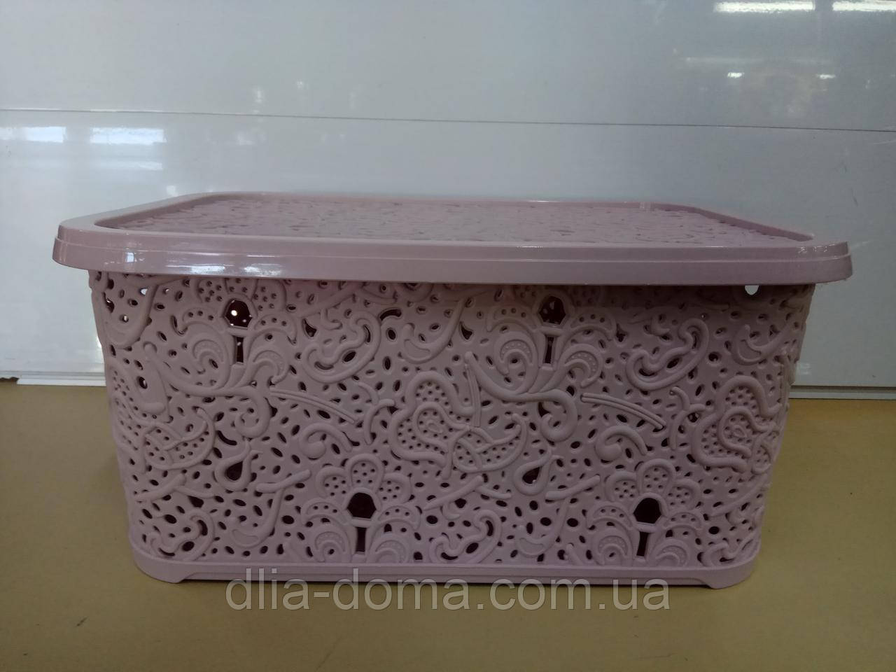 Кошик " Ажур" із кришкою 13 літрів, фото 1