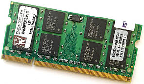 Оперативная память для ноутбука MIX Crucial, Micron, Elpida SODIMM DDR2 1GB 800MHz 6400s Б/У